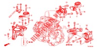 SOPORTES DE MOTOR (DIESEL) (2.2L) (AT) para Honda CR-V DIESEL 2.2 DIESEL ELEGANCE L 5 Puertas 5 velocidades automática 2013