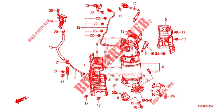 CONVERTIDOR DE PAR TORSOR (DIESEL) (2.2L) para Honda CR-V DIESEL 2.2 ELEGANCE 5 Puertas 6 velocidades manual 2013