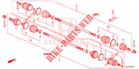 EJE DE IMPULSION TRASERA (3) para Honda CR-V DIESEL 2.2 EXECUTIVE NAVI 5 Puertas 6 velocidades manual 2013