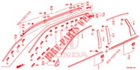 PARRILLA DELANTERA/MOLDURA  para Honda CR-V DIESEL 2.2 EXECUTIVE NAVI 5 Puertas 6 velocidades manual 2013