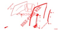 VENTANILLAS PUERTA TRAS./REGULATOR  para Honda CR-V DIESEL 2.2 EXECUTIVE NAVI 5 Puertas 6 velocidades manual 2013