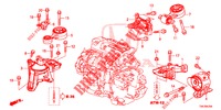 SOPORTES DE MOTOR (DIESEL) (2.2L) (AT) para Honda CR-V DIESEL 2.2 EXECUTIVE NAVI 5 Puertas 5 velocidades automática 2013