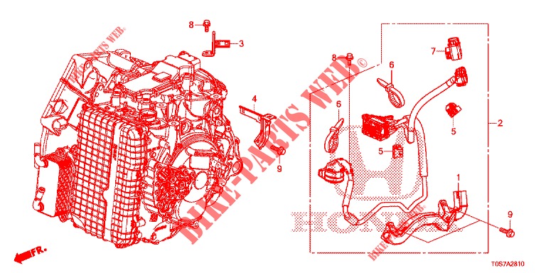 ARNÉS DE ALAMBRE AUXILIAR (DIESEL) para Honda CR-V DIESEL 1.6 COMFORT 5 Puertas 9 velocidades automática 2016