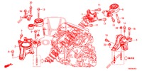 SOPORTES DE MOTOR (DIESEL) (1) para Honda CR-V DIESEL 1.6 ELEGANCE 5 Puertas 6 velocidades manual 2016