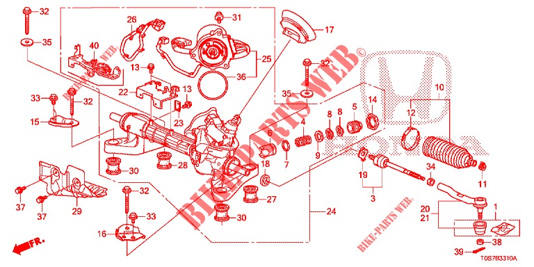 CAJA DE ENGRANAJE DE P.S. (LH) para Honda CR-V DIESEL 1.6 EXECUTIVE NAVI 4WD 5 Puertas 6 velocidades manual 2016