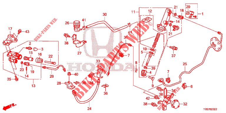CILINDRO MAESTRO DE FRENO (DIESEL) (LH) (1) para Honda CR-V DIESEL 1.6 EXECUTIVE NAVI 4WD 5 Puertas 6 velocidades manual 2016