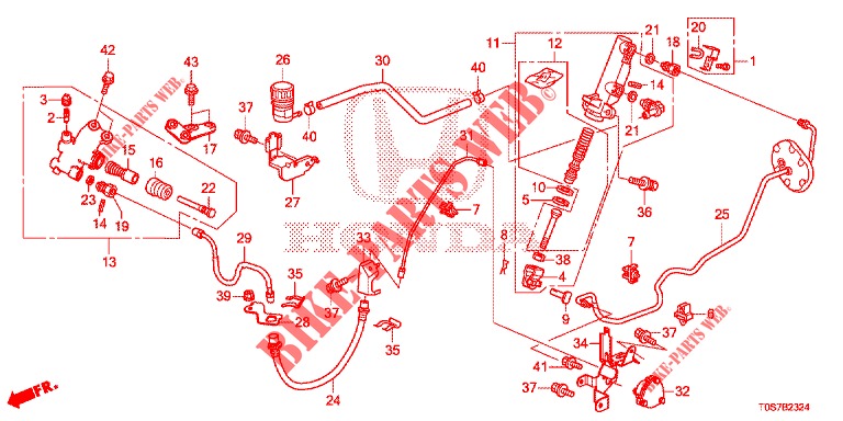 CILINDRO MAESTRO DE FRENO (DIESEL) (LH) (2) para Honda CR-V DIESEL 1.6 EXECUTIVE NAVI 4WD 5 Puertas 6 velocidades manual 2016