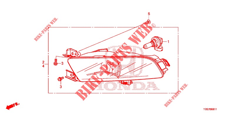 LAMPARA ANTINIEBLA (2) para Honda CR-V DIESEL 1.6 EXECUTIVE NAVI 4WD 5 Puertas 6 velocidades manual 2016
