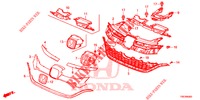 PARRILLA DELANTERA/MOLDURA  para Honda CR-V DIESEL 1.6 EXECUTIVE NAVI 4WD 5 Puertas 9 velocidades automática 2016