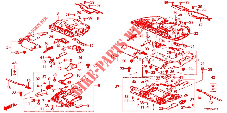 ASIENTO TRASERO (2) para Honda CR-V DIESEL 1.6 EXCLUSIVE NAVI 4WD 5 Puertas 6 velocidades manual 2016