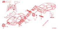 EMBLEMAS/ETIQUETAS DE PRECAUCION  para Honda CR-Z 1.5 GT 3 Puertas 6 velocidades manual 2012