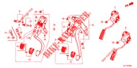 PEDAL (LH) para Honda CR-Z 1.5 GT 3 Puertas 6 velocidades manual 2012