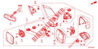 RETROVISOR/VISERA  para Honda CR-Z 1.5 GT 3 Puertas 6 velocidades manual 2012