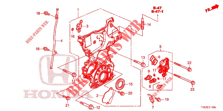 CAJA DE CADENA (1.5L) (KE/KG) para Honda HR-V 1.5 EXECUTIVE 5 Puertas 6 velocidades manual 2016