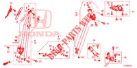 ASIENTO DELANTERO/CINTURONES DE SEGURIDAD  para Honda HR-V DIESEL 1.6 EXCLUSIVE 5 Puertas 6 velocidades manual 2016