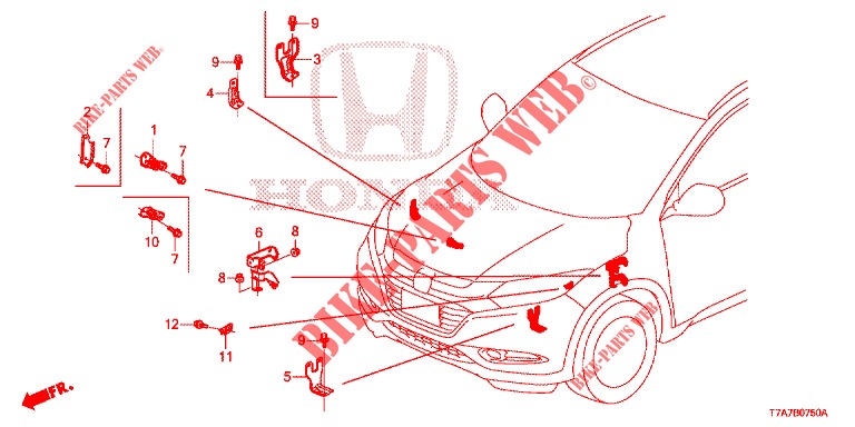 SOPORTE, CABLE SUB TIERRA para Honda HR-V 1.5 EXCLUSIVE 5 Puertas 6 velocidades manual 2018