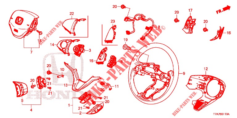 VOLANTE DE DIRECCION (SRS) para Honda HR-V DIESEL 1.6 EXCLUSIVE 5 Puertas 6 velocidades manual 2018