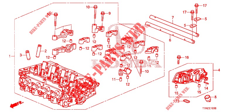 CULATA DE CILINDRO (1.5L) (DOHC) para Honda HR-V 1.5 COMFORT 5 Puertas 6 velocidades manual 2019
