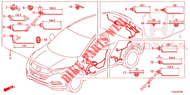 CONJUNTO DE ALAMBRES (LH) (6) para Honda HR-V 1.5 SPORT 5 Puertas 6 velocidades manual 2019