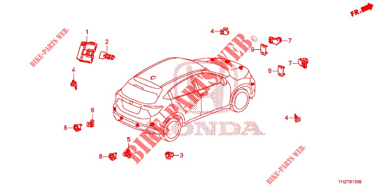 SENSOR DE ESTACIONAMIENTO  para Honda HR-V DIESEL 1.6 ELEGANCE 5 Puertas 6 velocidades manual 2019