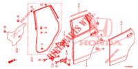 PANEL DE PUERTA TRASERA(4D)  para Honda JAZZ 1.4 ESL 5 Puertas automática completa 2012