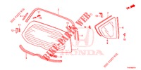 PARABRISAS TRASERA/VIDRIO DE COSTADO  para Honda JAZZ 1.4 ESL 5 Puertas automática completa 2012