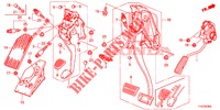 PEDAL (LH) para Honda JAZZ 1.4 ESL 5 Puertas automática completa 2012