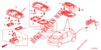 LUZ INTERIOR  para Honda JAZZ 1.4 ESLT 5 Puertas automática completa 2012