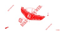 PARRILLA DELANTERA/MOLDURA  para Honda JAZZ 1.4 ESLT 5 Puertas automática completa 2012