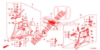 RECUBRIMIENTO TRASERO(2D)  para Honda JAZZ 1.4 ESLT 5 Puertas automática completa 2012