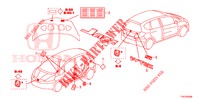 EMBLEMA/ETIQUETA DE PRECAUCION  para Honda JAZZ 1.4 LS 5 Puertas 5 velocidades manual 2012