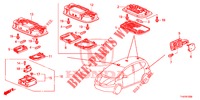 LUZ INTERIOR  para Honda JAZZ 1.4 LS 5 Puertas 5 velocidades manual 2012