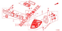 LUZ TRASERA/LUZ DE LICENCIA (PGM FI)  para Honda JAZZ 1.4 LS 5 Puertas 5 velocidades manual 2012