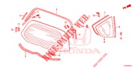 PARABRISAS TRASERA/VIDRIO DE COSTADO  para Honda JAZZ 1.4 LS 5 Puertas 5 velocidades manual 2012