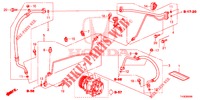 ACONDICIONADOR DE AIRE (FLEXIBLES/TUYAUX) (LH) para Honda JAZZ 1.4 LS 5 Puertas 5 velocidades manual 2014