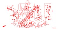 ASIENTO DELANTERO/CINTURONES DE SEGURIDAD (G.) (1) para Honda JAZZ 1.4 LS 5 Puertas 5 velocidades manual 2014