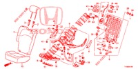 ASIENTO TRASERO/CINTURON SEGURIDAD (D.) (1) para Honda JAZZ 1.4 LS 5 Puertas 5 velocidades manual 2014