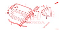 PARABRISAS TRASERA/VIDRIO DE COSTADO  para Honda JAZZ 1.4 LS 5 Puertas 5 velocidades manual 2014