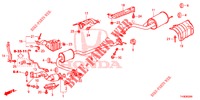 TUBERIA DE ESCAPE/SILENCIADOR (PGM FI)  para Honda JAZZ 1.4 LS 5 Puertas 5 velocidades manual 2014
