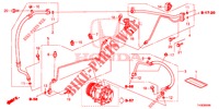 ACONDICIONADOR DE AIRE (FLEXIBLES/TUYAUX) (LH) para Honda JAZZ 1.2 LSI 5 Puertas 5 velocidades manual 2014
