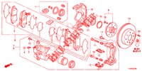 FRENO DELANTERO  para Honda JAZZ 1.2 LSI 5 Puertas 5 velocidades manual 2014