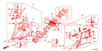RECUBRIMIENTO TRASERO(2D)  para Honda JAZZ 1.2 LSI 5 Puertas 5 velocidades manual 2014