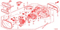 RETROVISOR/VISERA (COMMANDE A DISTANCE) para Honda JAZZ 1.2 LSI 5 Puertas 5 velocidades manual 2014