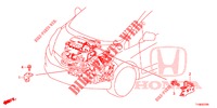 APOYO DE GRUPO DE CABLE DE MOTOR(1.7L)(RH)  para Honda JAZZ 1.4 ESH 5 Puertas 5 velocidades manual 2014