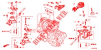 MONTAJE DE MOTOR (AT) (1.3L) para Honda JAZZ 1.3 EXECUTIVE 5 Puertas automática completa 2019