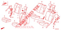ASIENTO TRASERO/CINTURON SEGURIDAD(2D)  para Honda JAZZ 1.3 ELEGANCE 5 Puertas 6 velocidades manual 2019