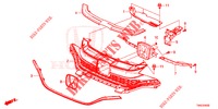 PARRILLA DELANTERA/MOLDURA (1) para Honda JAZZ 1.3 ELEGANCE 5 Puertas 6 velocidades manual 2019