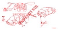 EMBLEMAS/ETIQUETAS DE PRECAUCION  para Honda CIVIC 1.4 ELEGANCE 5 Puertas 6 velocidades manual 2015