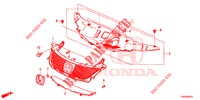 PARRILLA DELANTERA/MOLDURA  para Honda CIVIC 1.4 ELEGANCE 5 Puertas 6 velocidades manual 2015