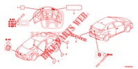EMBLEMAS/ETIQUETAS DE PRECAUCION  para Honda CIVIC 1.4 S 5 Puertas 6 velocidades manual 2015